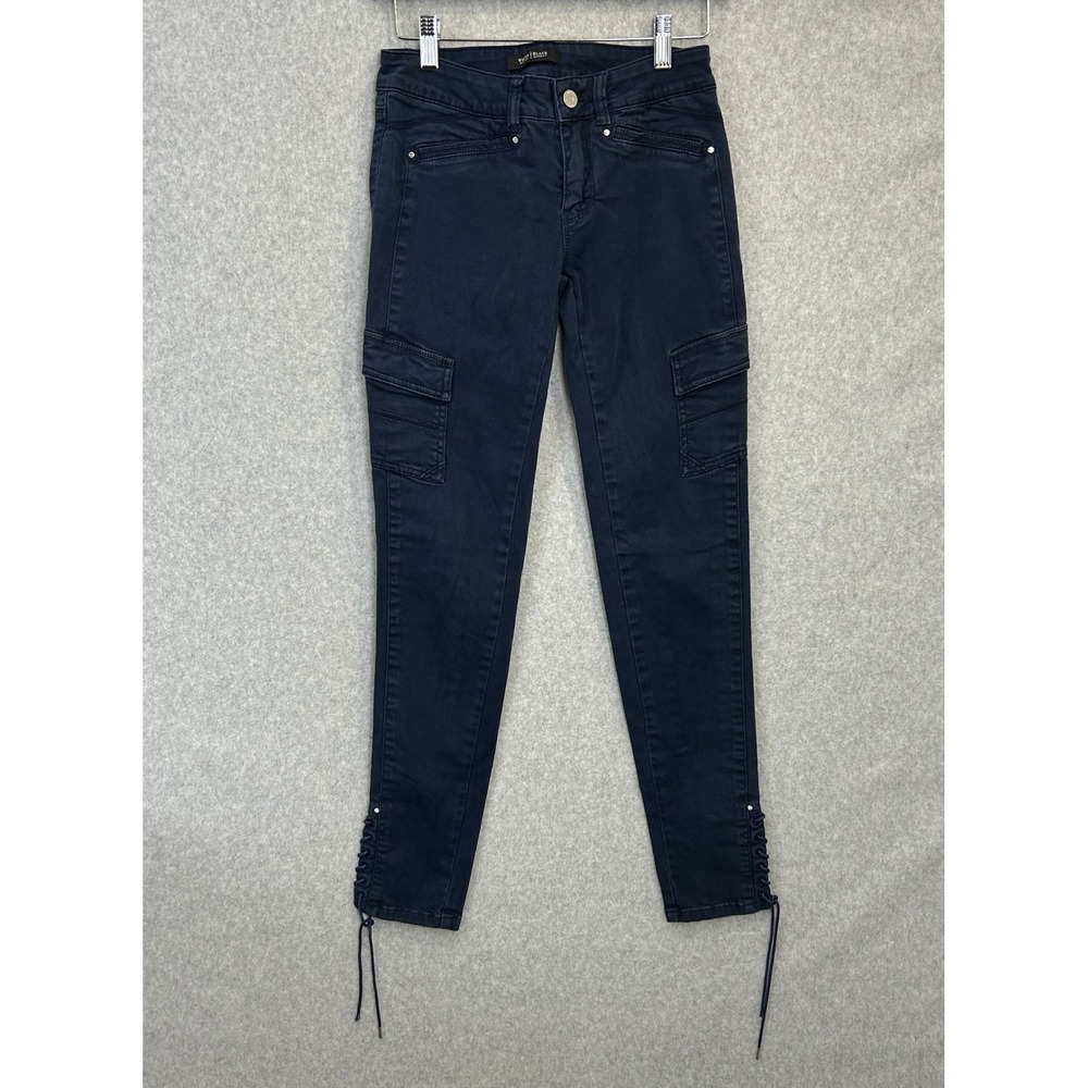 White House Black Market 00R Skinny Cargo Pants Feel Beautiful Lace Up Ankle